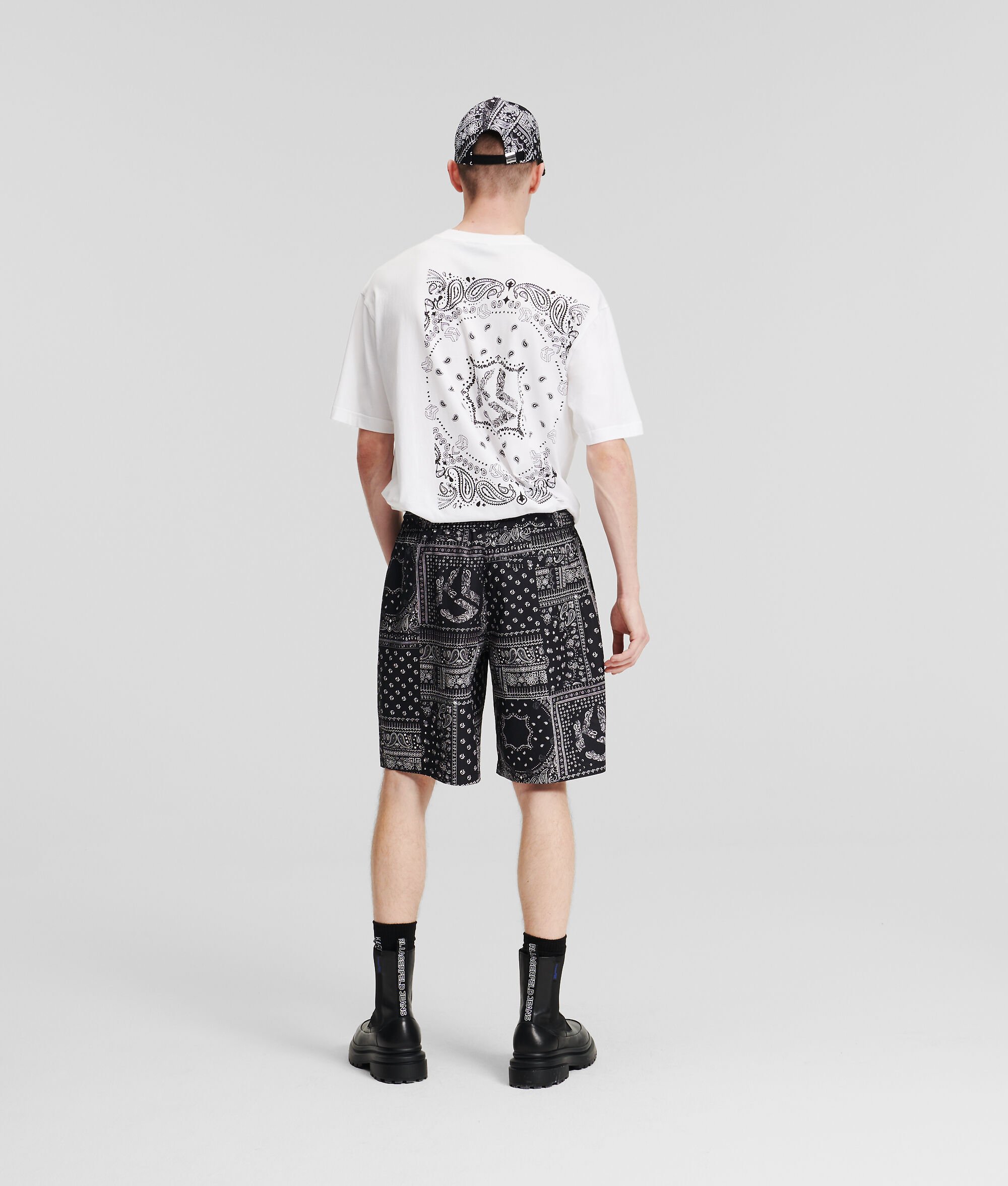 (image for) Distinctive KLJ BANDANA-PRINT SHORTS